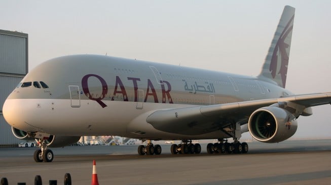 Qatar Airways plane tyre explodes at Lagos airport during takeoff