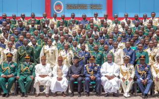 Osinbajo at the graduation of Armed Forces Command and Staff College