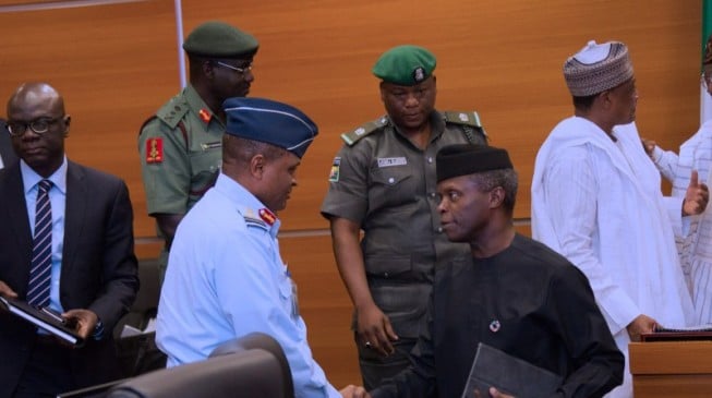 Osinbajo, Shettima, security chiefs hold a meeting over Bama reconstruction Osinbajo, Shettima, security chiefs hold a meeting over Bama reconstruction