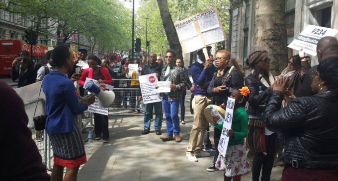 Minute-by-minute account of London protest for Chibok girls