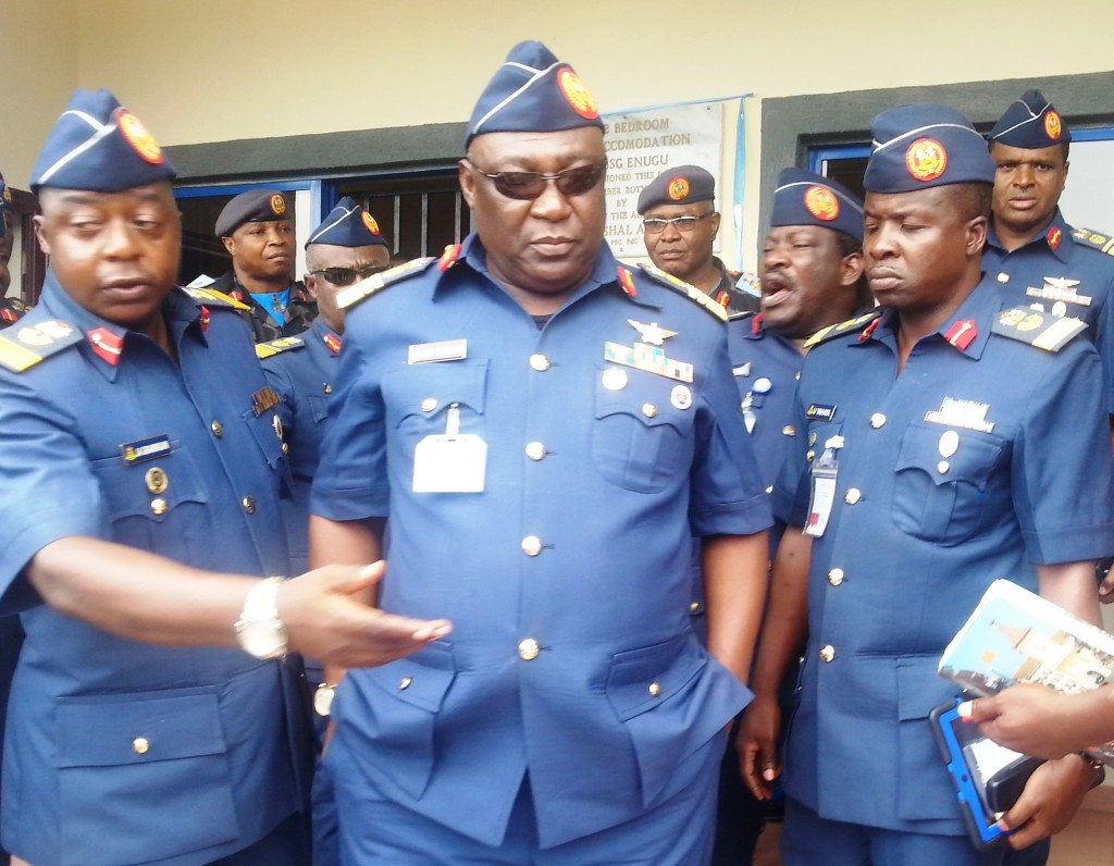 Badeh (centre), chief of defence staff, is from Mubi