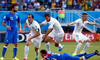 Uruguay dump Italy out of World Cup