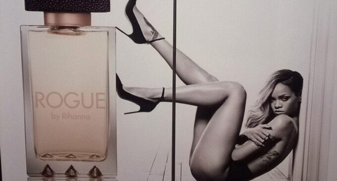 Rogue! This Rihanna advert is considered ‘sexually suggestive’