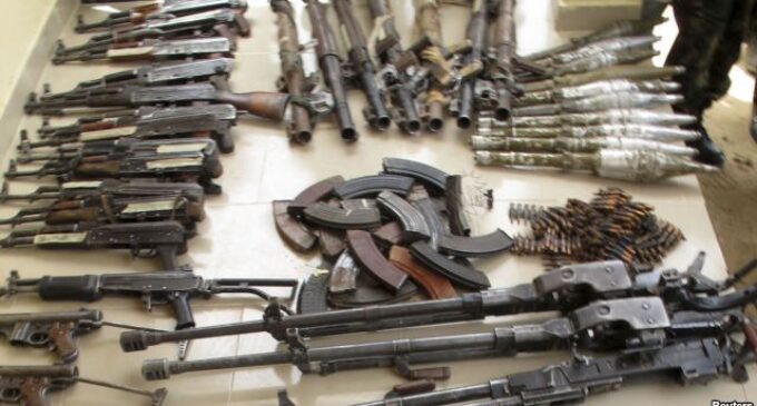 Police recover cache of arms in Lagos