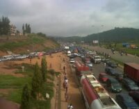 Petrol tanker crashes in Abuja