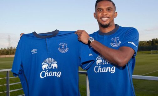 Everton sign Samuel Eto’o on two-year deal