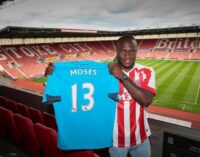 Moses joins Stoke on season-long loan deal