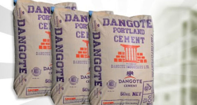 Dangote cement now N1000