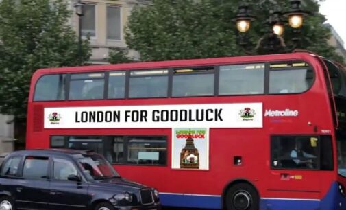 Mystery over ‘London for Goodluck’ bus in UK
