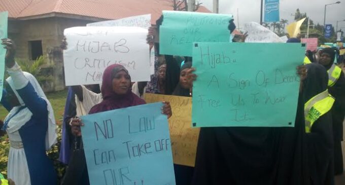Protest, as court adjourns ruling on hijab in Lagos schools
