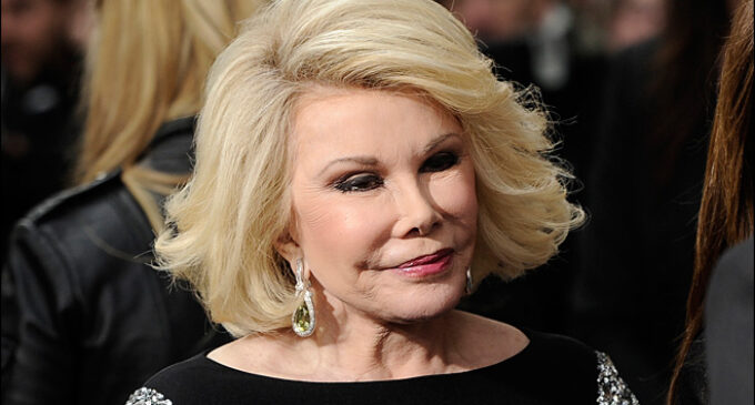 Globally-acclaimed fashion critic, Joan Rivers, dies at 81