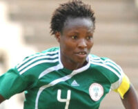 38-year-old Nkwocha scores in 6-0 Zambia rout