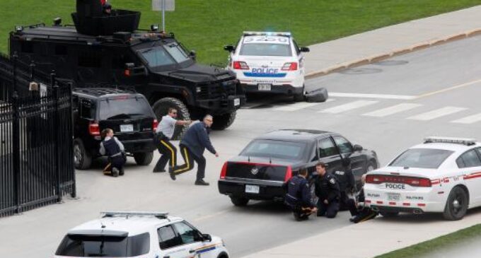One killed in multiple shootings at Canadian parliament