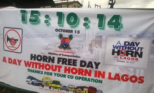 How free was horn-free day in Lagos?