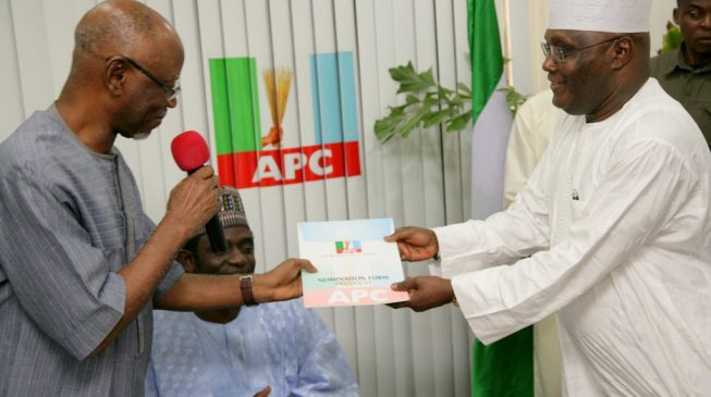 APC Building a political party isn’t easy… we wish Atiku good luck