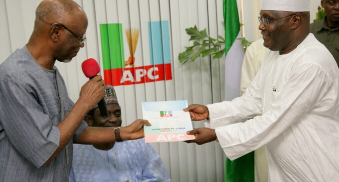 APC: Building a political party isn’t easy… we wish Atiku good luck
