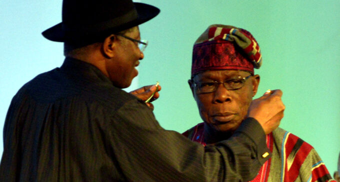 THE QUESTION: Was Obasanjo giving Jonathan a hint?
