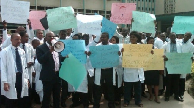 Image result for Crisis looms in Nigeria hospitals as health workers announce indefinite strike