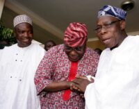 Tinubu, Atiku in separate meetings with Obasanjo