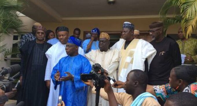 Five ‘Jonathan governors’ meet Obasanjo
