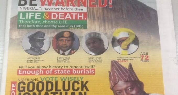 Outrage on social media over Fayose’s ‘Buhari may die in office’ newspaper advertorial
