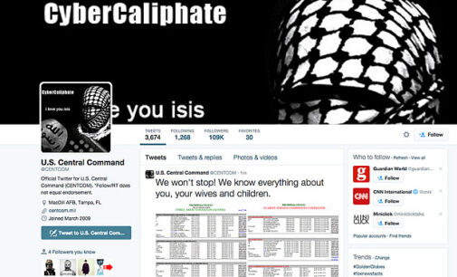 ISIS hacks Twitter, Youtube accounts of US central command