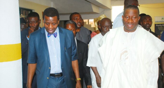 TRENDING: What Obasanjo, Jonathan, Adeboye and Oyedepo ‘discussed’ on Monday