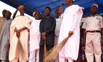 Jonathan only building ‘political roads’ in Edo, says Oshiomhole