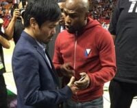 Mayweather and Pacquiao meet for the first time