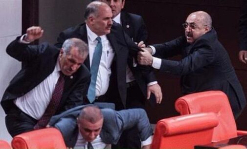 Two hospitalised after fight at Turkish parliament