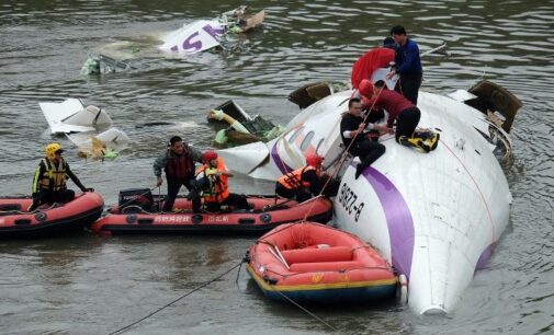 25 killed as Taiwan plane crashes into river