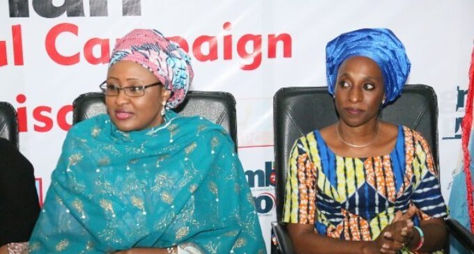 Buhari won’t tolerate violence against women, says wife