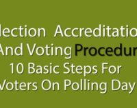 How to get accredited and vote on election day