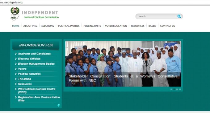 UPDATED: Hacked INEC website restored