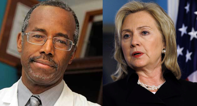 Carson, Clinton ‘favoured’ for 2016 US presidency