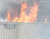 Fire guts NDIC building in Lagos