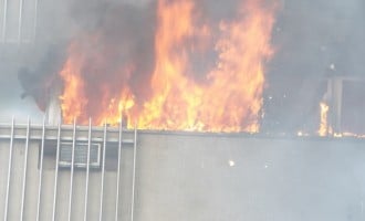 Fire guts NDIC building in Lagos