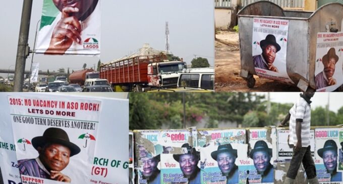 Jonathan orders removal of election campaign materials