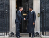 ‘Resting’ Buhari meets Cameron in London