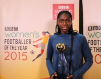 Oshoala is BBC Women’s Footballer of the Year