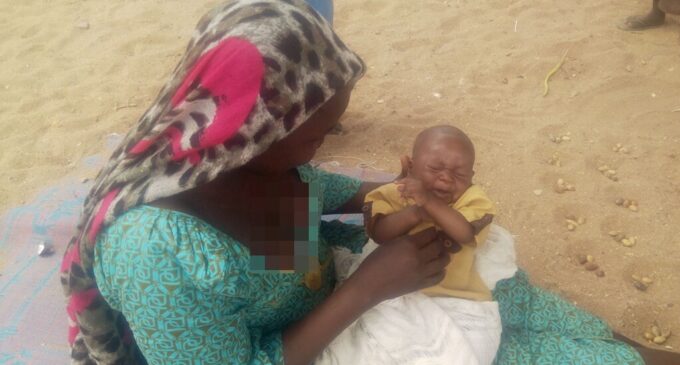 Displaced Borno woman gives birth to ‘Buhari’
