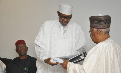 Buhari receives Joda-led transition committee’s report