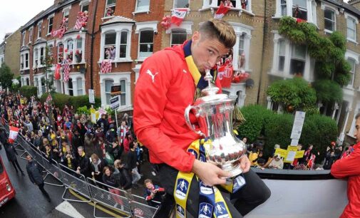 Arsenal’s FA Cup bus parade