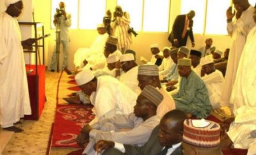 Buhari attends first Jumma’at prayer in presidential villa