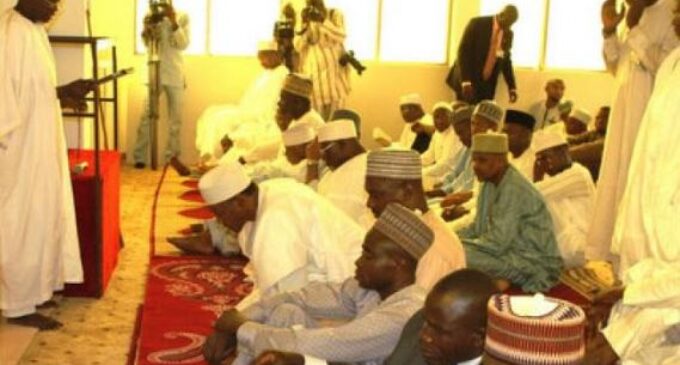 Buhari attends first Jumma’at prayer in presidential villa