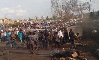 Osinbajo visits scene of Onitsha tanker accident