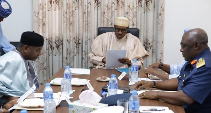 Buhari holds another meeting with service chiefs