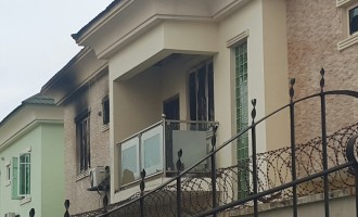 Kate Henshaw’s home catches fire