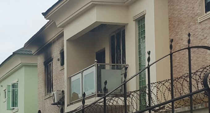 Kate Henshaw’s home catches fire
