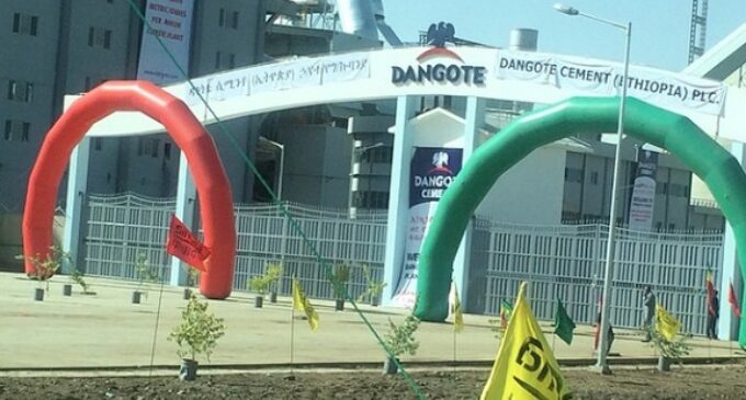 Dangote cement commissions $500-million plant in Ethiopia